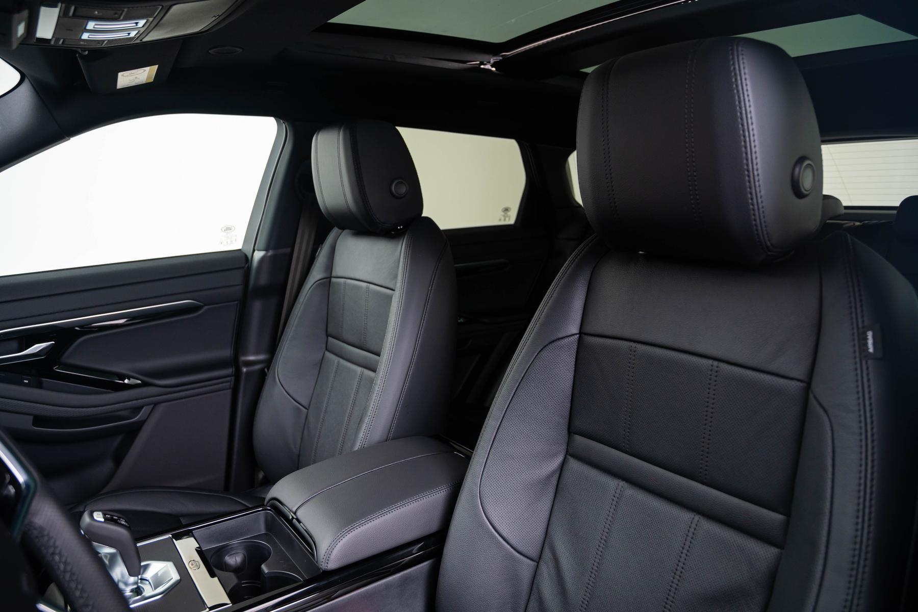 Stoelbekleding in generfd leder in Ebony, met Ebony/Ebony interieur